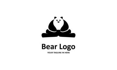 The flat bear logo concept is perfect for business, technology, contractor and housing symbols, health,sport, restaurants, education