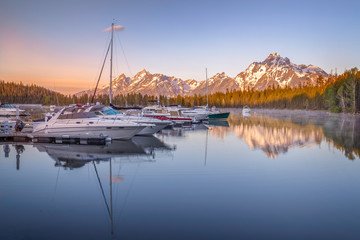 Grand Teton and Coulter Bay Sunrise