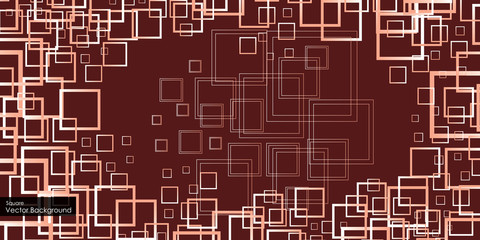 Abstract square red background