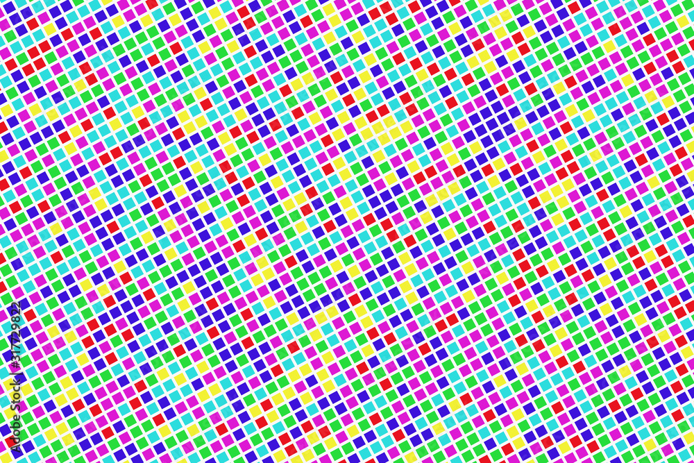 Poster abstract color squares background. pixels and squares.