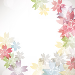Fototapeta na wymiar background illustration of cherry blossoms