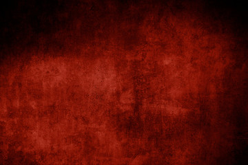 Old red grungy wall backdrop