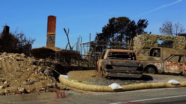  Destroyed homes from 2017 Thomas Fire off Foothill Road in the Via Arroyo and Via Pasito neighborhood