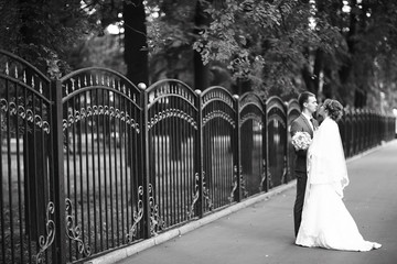 Wedding black and white photo poster