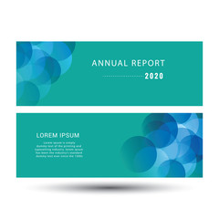 Set of vector banners design template with circle shapes 