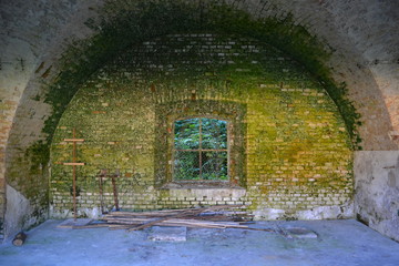 Zielone okno, twierdza Boyen, Giżycko - obrazy, fototapety, plakaty