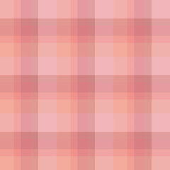 Seamless pattern in cute peach and pink colors for plaid, fabric, textile, clothes, tablecloth and other things. Vector image.