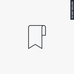 Save view, linear style sign for mobile concept and web design