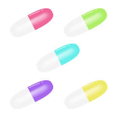 カプセル剤5色セット