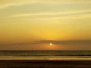 sunset on beach