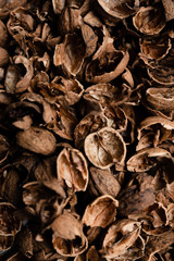 walnut shell,walnut shell background,top view of walnut shell,walnut shell contrast background,walnut shell without walnut,walnut shell texture