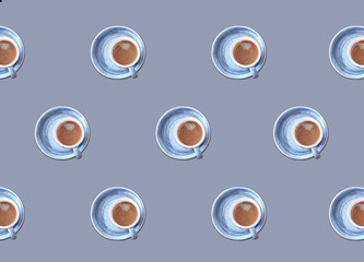 Coffee pattern isolated on background. 