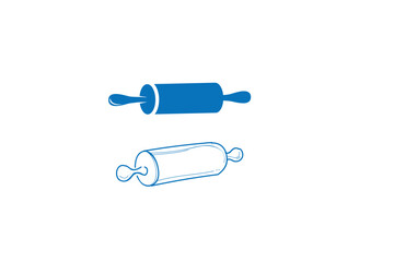 rolling pin icon vector 
