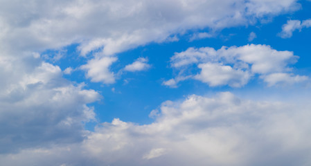 Clouds Panoramic background. Blue sky Panoramic. 