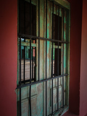 old colored window