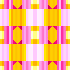 Seamless geometric pattern of squares and triangles.
