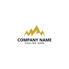 Mountain Logo Template. Vector Illustrator.