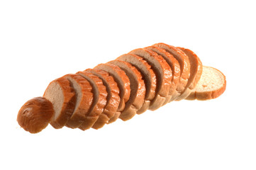 bread isolated on white background