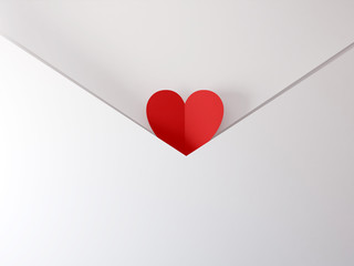 Love letter hiding valentine card.