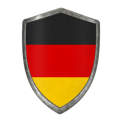 shield flag germany german emblem country state shape 