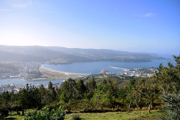 Fototapeta na wymiar San Roque viewpoint in Viveiro, Viveros, Lugo. Galicia. Spain. Europe. September 28, 2019