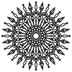 Abstract mandala on white background