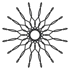 Obraz premium Abstract mandala on white background