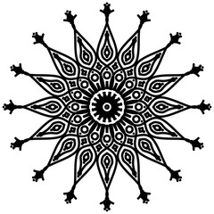 Abstract mandala on white background