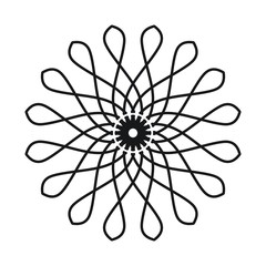 Abstract mandala on white background