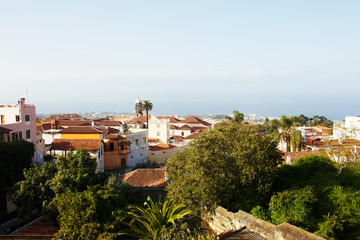 View from La Orotava town over Puerto de la Cruz, Tenerife, Canary islands, Spain - 317747843