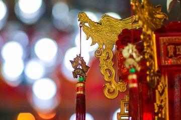 Dragon in Chinese new year in China town
