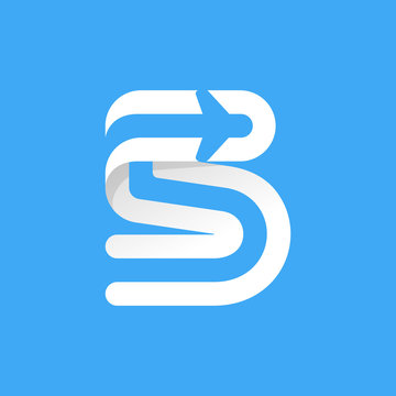 Number five logo with plane and airline inside.