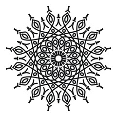 Abstract mandala on white background