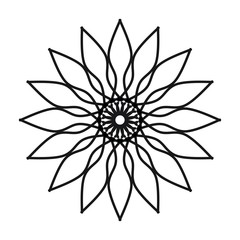Abstract mandala on white background