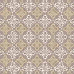 Vector damask decorative floral pattern