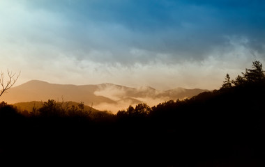Morning Glow over the valley in NC