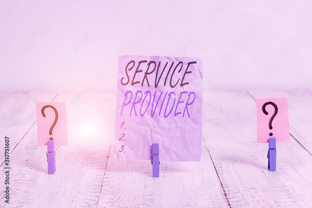 Poster text sign showing service provider. business photo showcasing a company that provides subscribers ac
