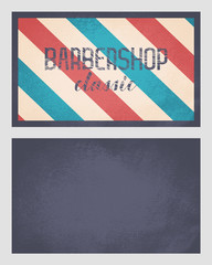 Business card designed for Barbershops, harcut salon, stylists and more.