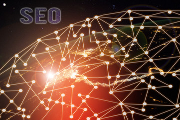 Conceptual hand writing showing Seo. Concept meaning incredibly effective way to market your near...
