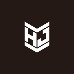 Fototapeta premium Logo alphabet monogram with emblem style
