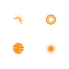 Set Sun Vector illustration Icon