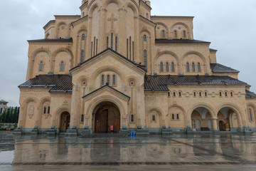 Obraz premium The Holy Trinity Cathedral of Tbilisi commonly known as Sameba. 