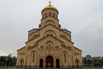 Obraz premium The Holy Trinity Cathedral of Tbilisi commonly known as Sameba. 