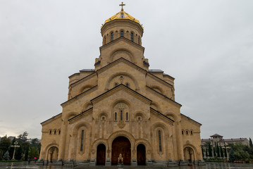 Obraz premium The Holy Trinity Cathedral of Tbilisi commonly known as Sameba. 
