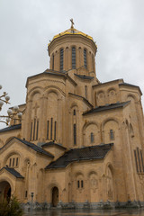 Fototapeta na wymiar The Holy Trinity Cathedral of Tbilisi commonly known as Sameba. 