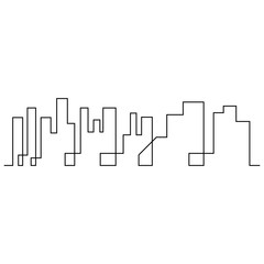 Modern City skyline . city silhouette. vector illustration