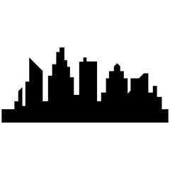 Naklejka premium Modern City skyline . city silhouette. vector illustration