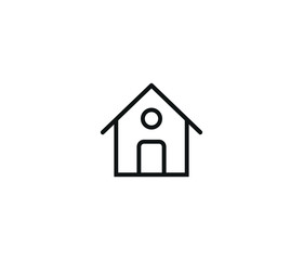 Obraz na płótnie Canvas House icon symbol eps 10 vector
