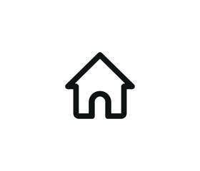 House alternate icon symbol eps 10 vector