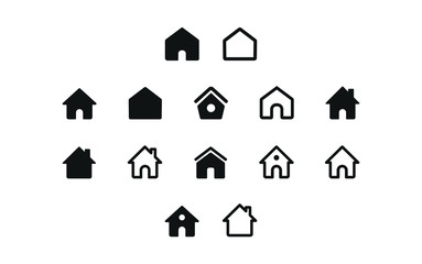 House icon symbol eps 10 vector
